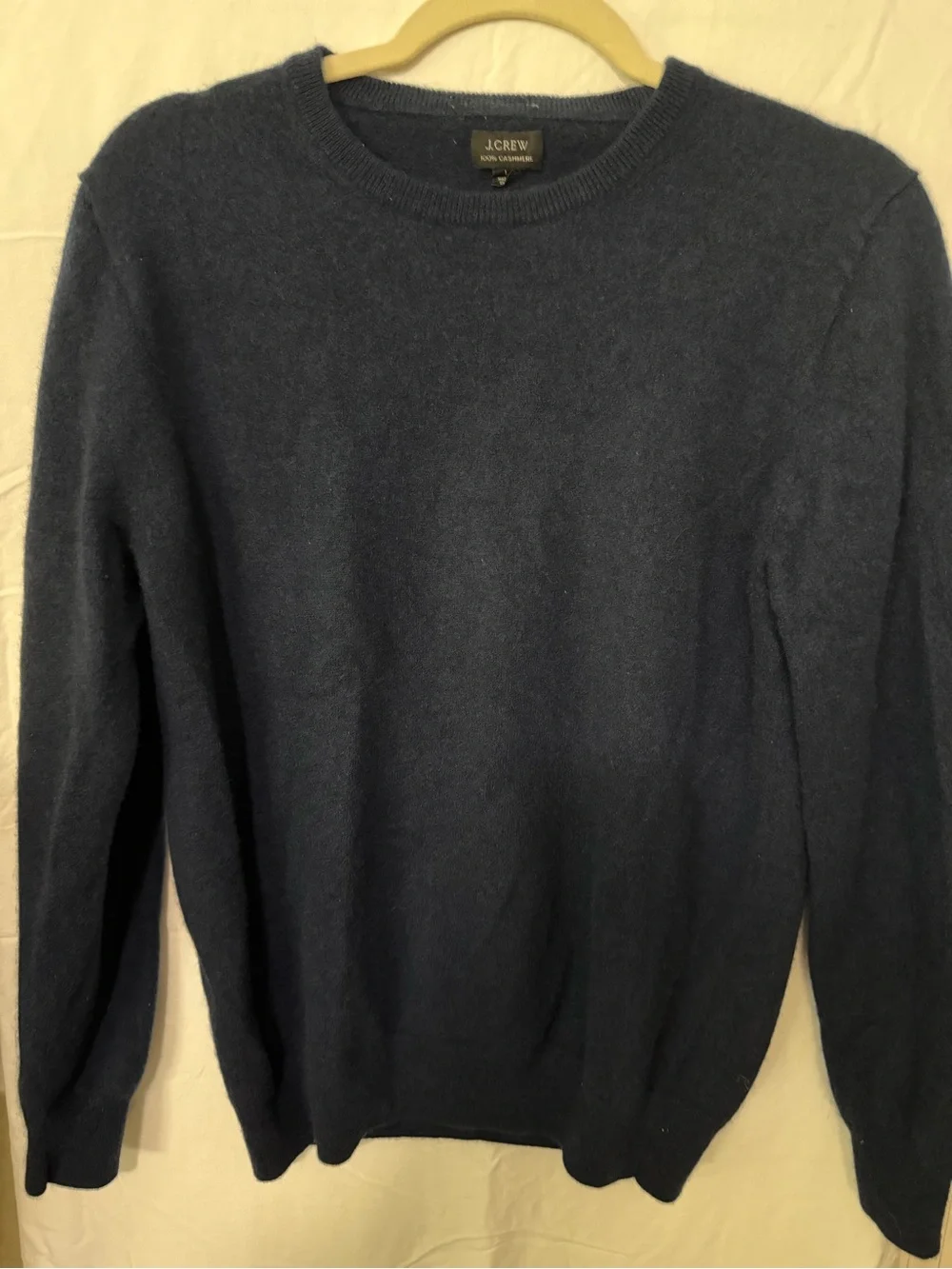 J. Crew Men’s Navy V-Neck Cashmere Sweater